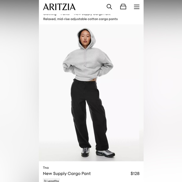 Aritzia- TNA New Supply Cargo Pants - Picture 2 of 9